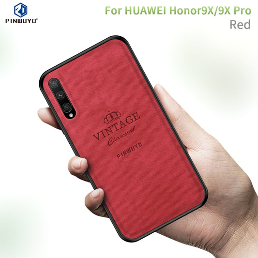 PINWUYO Shockproof Waterproof Full Coverage PC + TPU + Skin Protective Case  for Huawei Honor 9X / Honor 9X Pro(Red) - Honor Cases by PINWUYO | Online Shopping UK | buy2fix