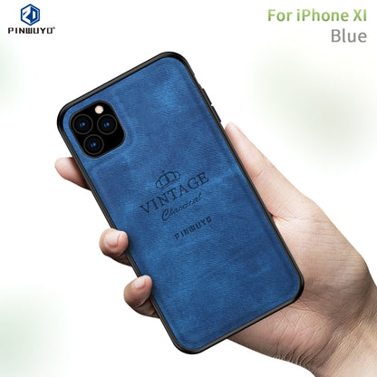 For iPhone 11 Pro PINWUYO Shockproof Waterproof Full Coverage PC + TPU + Skin Protective Case (Blue) - iPhone 11 Pro Cases by PINWUYO | Online Shopping UK | buy2fix