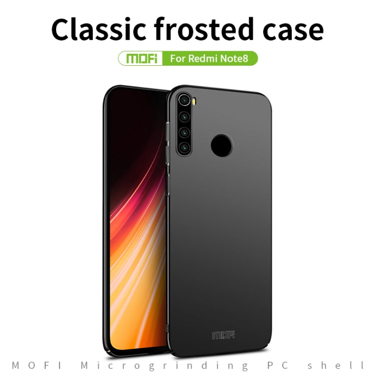 For Xiaomi RedMi Note8 MOFI Frosted PC Ultra-thin Hard Case(Black) - Xiaomi Cases by MOFI | Online Shopping UK | buy2fix