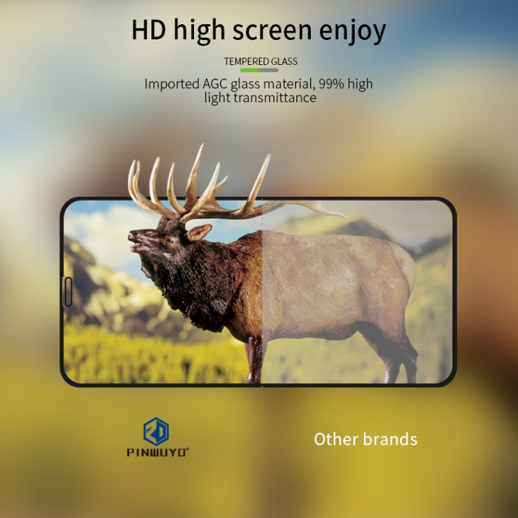 For iPhone 11 Pro Max PINWUYO 9H 2.5D Full Screen Tempered Glass Film(Black) - iPhone 11 Pro Max Tempered Glass by PINWUYO | Online Shopping UK | buy2fix
