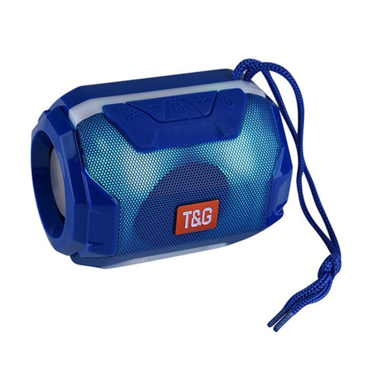 T&G TG162 LED Stereo Portable Bluetooth Speaker Mini Wireless Speaker Subwoofer(Blue) - Desktop Speaker by T&G | Online Shopping UK | buy2fix