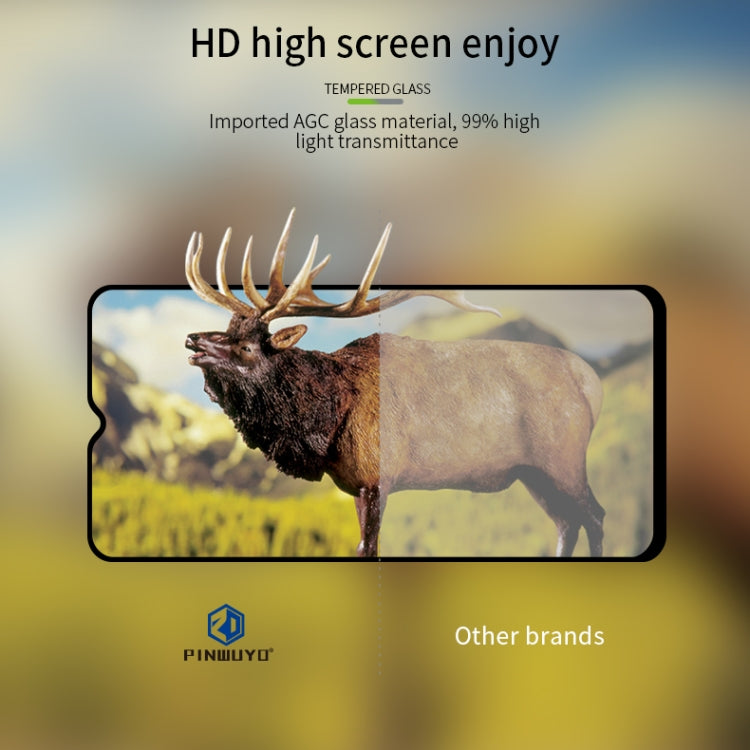 For OPPO A9 2020 / A5 2020 PINWUYO 9H 2.5D Full Screen Tempered Glass Film(Black) - OPPO Tempered Glass by PINWUYO | Online Shopping UK | buy2fix