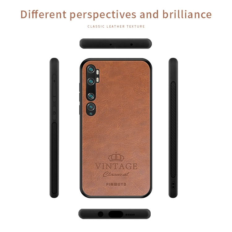 For Xiaomi Mi CC9 Pro / Note10 PINWUYO Pin Rui Series Classical PU Leather + PC + TPU Anti-fall All-inclusive Case (Red) - Xiaomi Cases by PINWUYO | Online Shopping UK | buy2fix