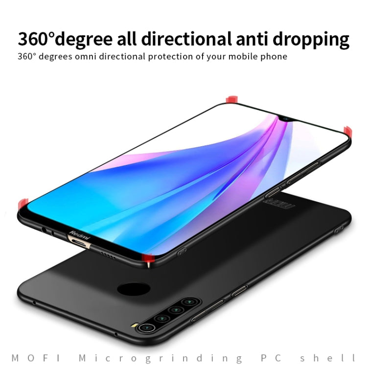 For Xiaomi RedMi Note8T MOFI Frosted PC Ultra-thin Hard Case(Black) - Xiaomi Cases by MOFI | Online Shopping UK | buy2fix