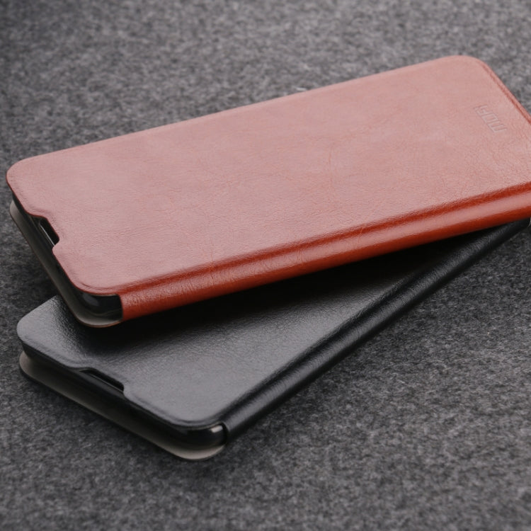 For Xiaomi Mi 10 MOFI Rui Series Classical Leather Embedded Steel Plate All-inclusive Horizontal Flip PU Leather Case(Red) - Xiaomi Cases by MOFI | Online Shopping UK | buy2fix