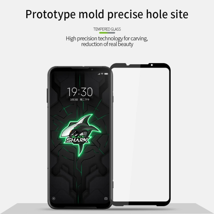 For Xiaomi Black Shark 3 PINWUYO 9H 2.5D Full Screen Tempered Glass Film(Black) -  by PINWUYO | Online Shopping UK | buy2fix