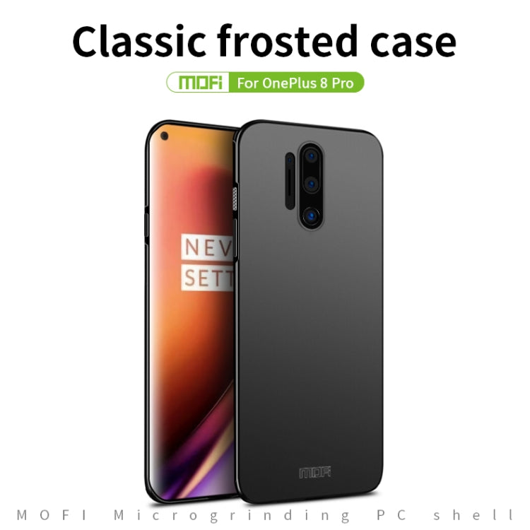 For  OnePlus 8 Pro MOFI Frosted PC Ultra-thin Hard Case(Black) - OnePlus Cases by MOFI | Online Shopping UK | buy2fix