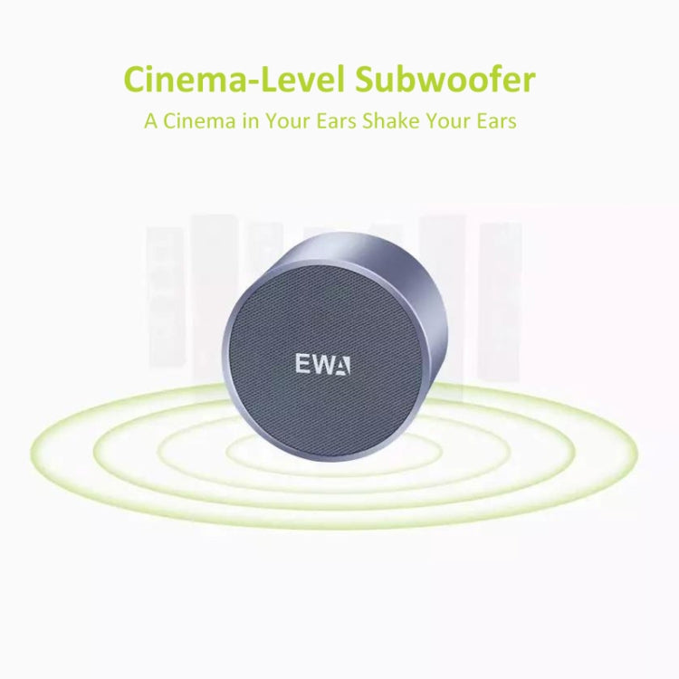 EWA A3 Mini Speakers 8W 3D Stereo Music Surround Wireless Bluetooth Speakers  Portable  Sound Bass Support TF Cards USB(Blue) - Desktop Speaker by EWA | Online Shopping UK | buy2fix