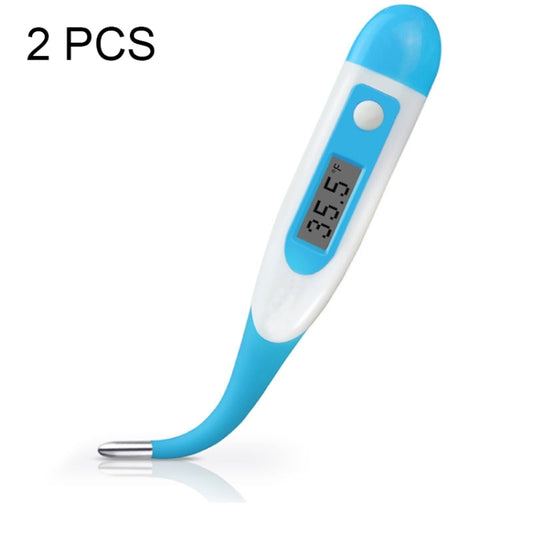 2 PCS LCD Electronic Digital Baby Thermometer Waterproof Soft Tip Medicine Home Thermometer, Random Color Delivery - Digital Thermometer by buy2fix | Online Shopping UK | buy2fix
