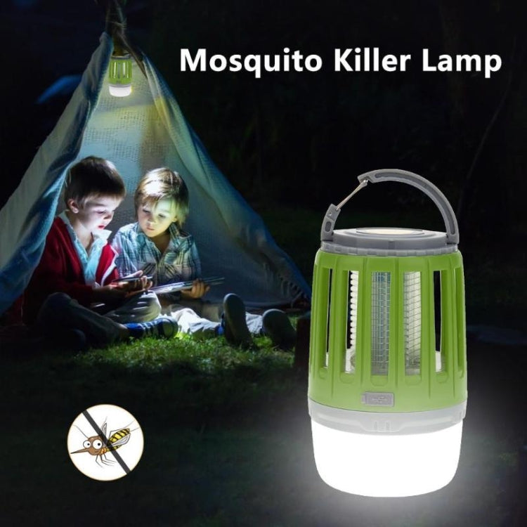 Solar Power Mosquito Killer Outdoor Hanging Camping Anti-insect Insect Killer, Color:Green + Solar Panel - Outdoor Insect Repellent by buy2fix | Online Shopping UK | buy2fix