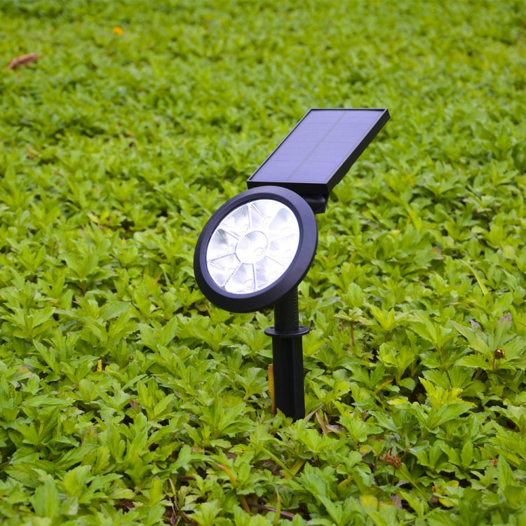 9 LEDs Solar Power Garden Lights LED Outdoor Garden Adjustable IP65 Waterproof Light(Warm White + White Light) - Solar Lights by buy2fix | Online Shopping UK | buy2fix