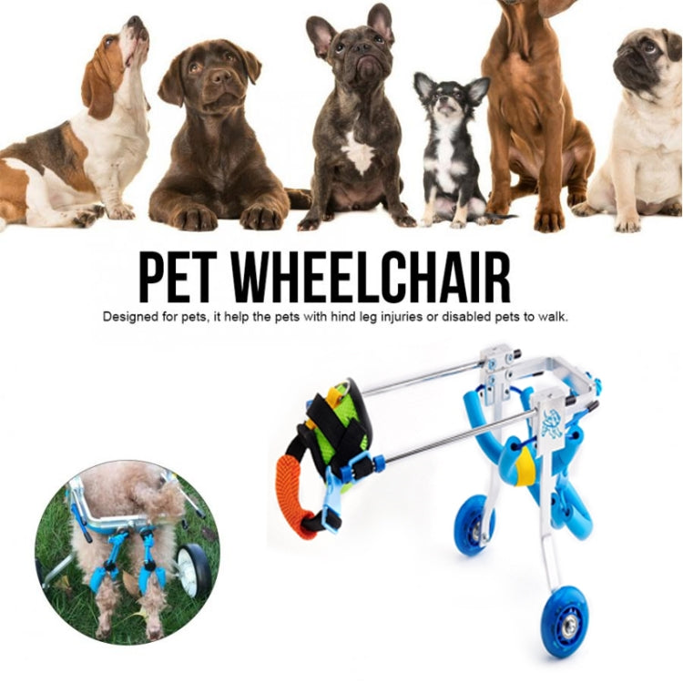 Pet Wheelchair Disabled Dog Old Dog Cat Assisted Walk Car Hind Leg Exercise Car For Dog/Cat Care, Size:XXXS - Training Aids by buy2fix | Online Shopping UK | buy2fix