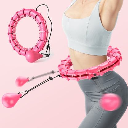 Smart Thin Waist Ring Women Will Not Fall Off Detachable Abdominal Ring Fitness Equipment, Size: 12 Knots(Pink) - Fitness Circles by buy2fix | Online Shopping UK | buy2fix