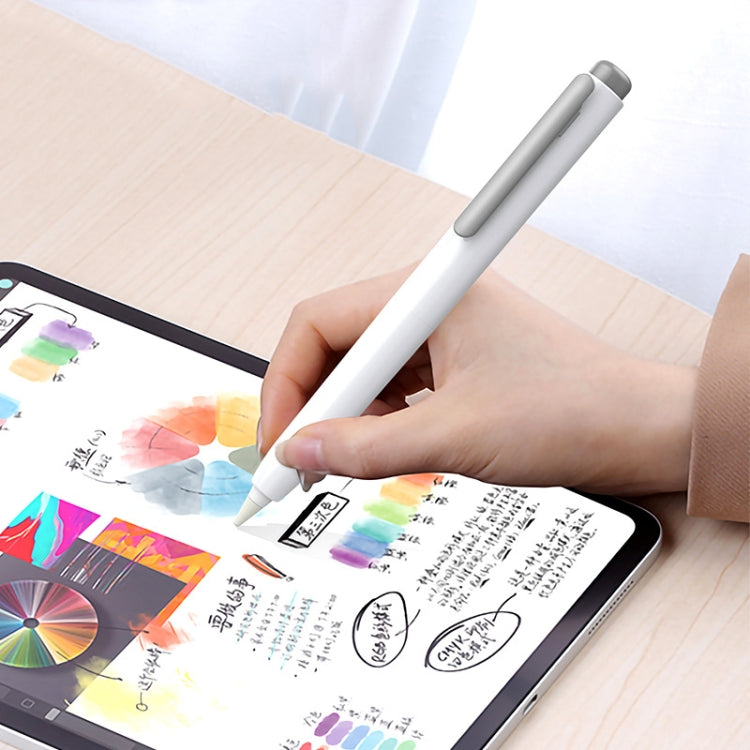 Automatic Retractable Stylus Pen Case For Apple Pencil 2(Gray) - Pencil Accessories by buy2fix | Online Shopping UK | buy2fix