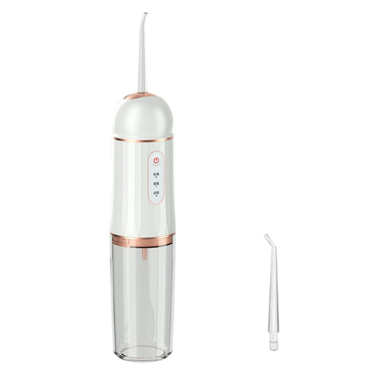 A9 Household Electric Portable Tooth Cleaner Oral Care Dental Floss Tooth Cleaning 1 Nozzle(White Gold) - Oral Irrigators by buy2fix | Online Shopping UK | buy2fix