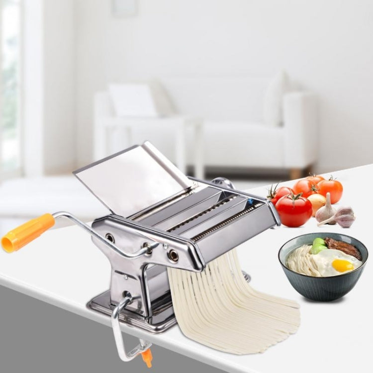 Household Stainless Steel Pasta Making Machine Manual Noodle Maker Spaghetti Hand Cutter - Cutter & Peeler by buy2fix | Online Shopping UK | buy2fix