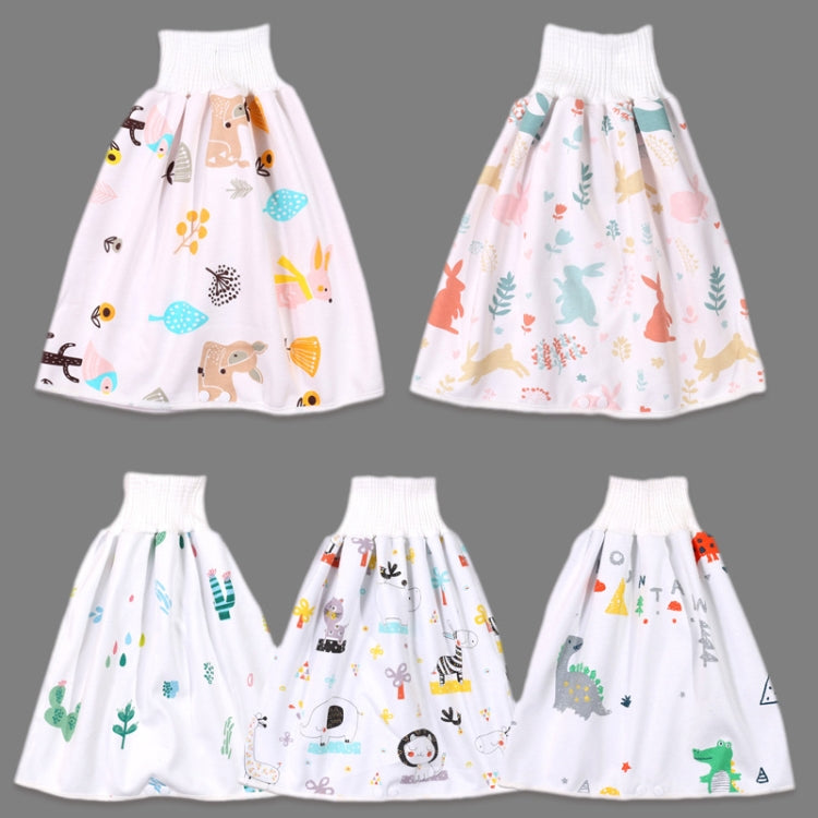 Baby Water-Proof And Leak-Proof Cloth Diapers Children Washable Cotton Cloth Bed-Wetting Skirt Pants, Colour: L(Colorful Bunny) - Baby Care by buy2fix | Online Shopping UK | buy2fix