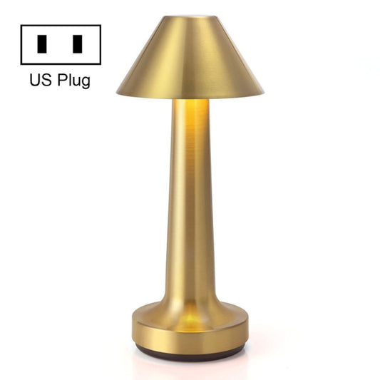 JB-TD001 LED Touch Table Lamp Cafe Restaurant Decoration Night Light, Specification: US Plug(Golden) - Bedside Light by buy2fix | Online Shopping UK | buy2fix