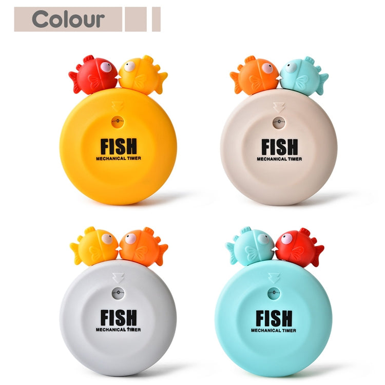 Animal Cartoon Mechanical Timer Refrigerator Magnet Timer, Specification:  Bubble Fish (Orange) - Digital Countdown by buy2fix | Online Shopping UK | buy2fix