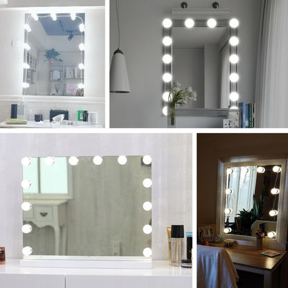 LED Makeup Mirror Light Beauty Fill Light Hand Sweep Sensor Mirror Front Light, Power source: 6 Bulbs(Natural White) - Sensor LED Lights by buy2fix | Online Shopping UK | buy2fix