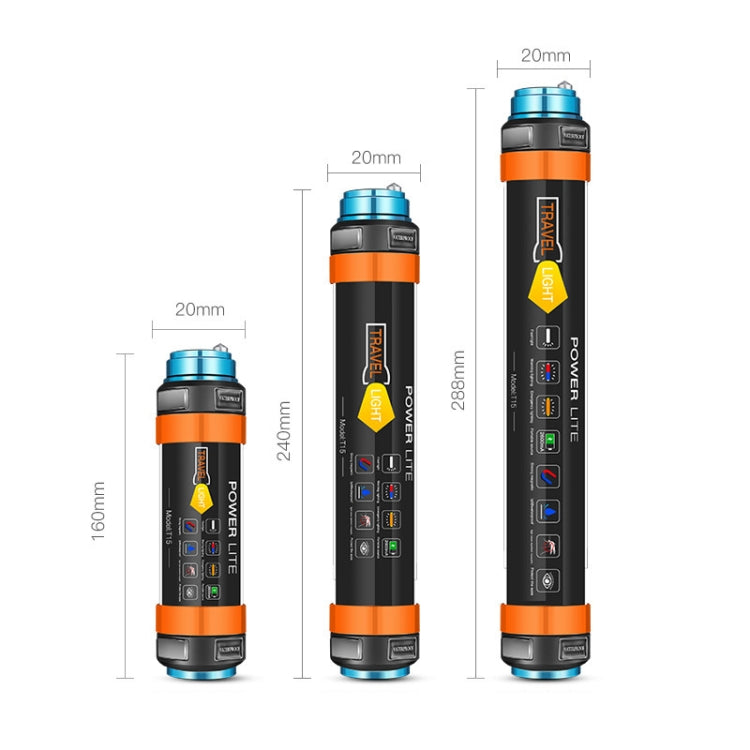 T25 Outdoor LED Camping Light Multi-Function Emergency IP68 Waterproof Flashlight with Mosquito Repellent / Warning Function - Camping Lighting by buy2fix | Online Shopping UK | buy2fix