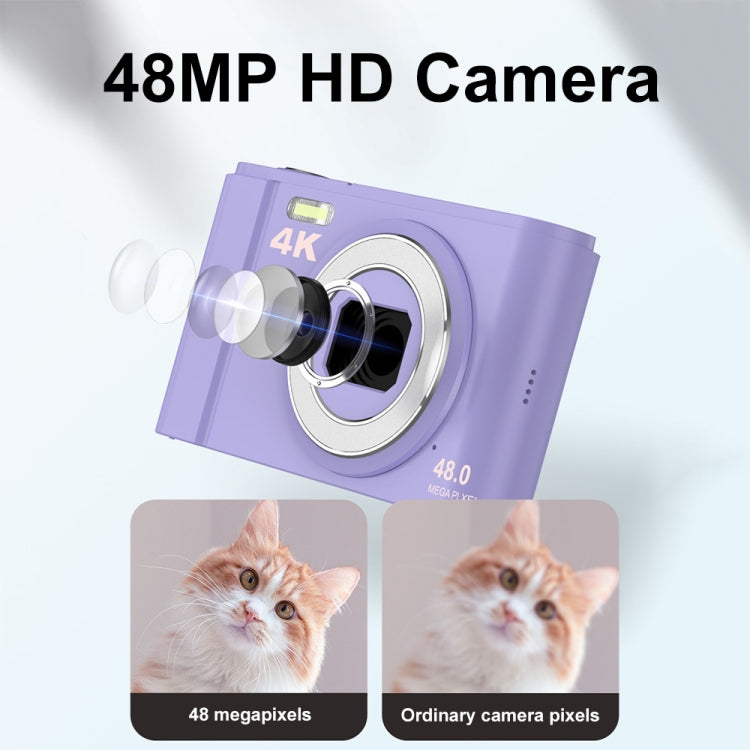 DC303A 2.8-Inch 4K 16X Zoom HD Digital Camera Mini Children Photography Camera AU Plug(Purple Blue) - Children Cameras by buy2fix | Online Shopping UK | buy2fix