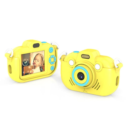 DC502 2.4-Inch 16X Zoom 2.7K Video Recording Children Digital Camera, Color: Yellow + 32G(UK Plug) - Children Cameras by buy2fix | Online Shopping UK | buy2fix