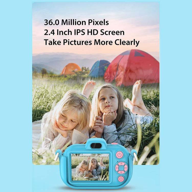 DC502 2.4-Inch 16X Zoom 2.7K Video Recording Children Digital Camera, Color: Pink No Card(UK Plug) - Children Cameras by buy2fix | Online Shopping UK | buy2fix