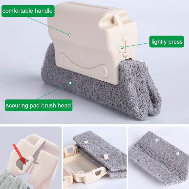 7pcs / Set Groove Window Sill Cleaning Brush - Sponges, Cloths & Brushes by buy2fix | Online Shopping UK | buy2fix