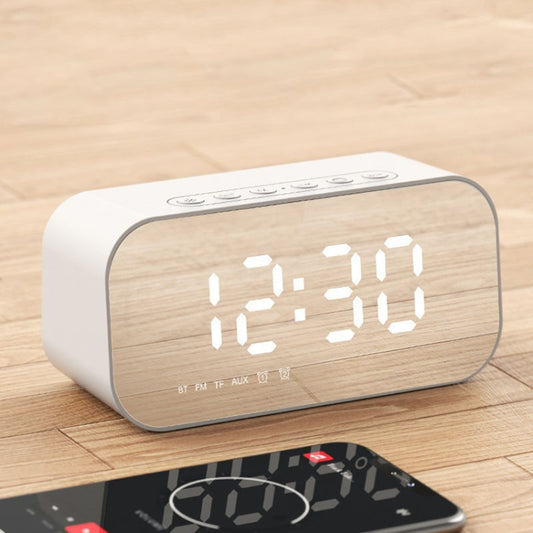 Havit M3 Subwoofer Mini Mirror Clock Bluetooth Speaker, Spsc: 1200mAh (White) - Desktop Speaker by Havit | Online Shopping UK | buy2fix