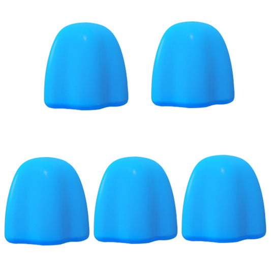 5 PCS Manual Silicone Self-Sealing Toothpaste Cap Aid(Blue) - Toothpaste Squeezing Device by buy2fix | Online Shopping UK | buy2fix