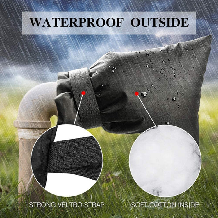 Oxford Cloth Winter Outdoor Faucet Frost Protection Cover, Style: Rope Model(Black) - Dust Covers by buy2fix | Online Shopping UK | buy2fix