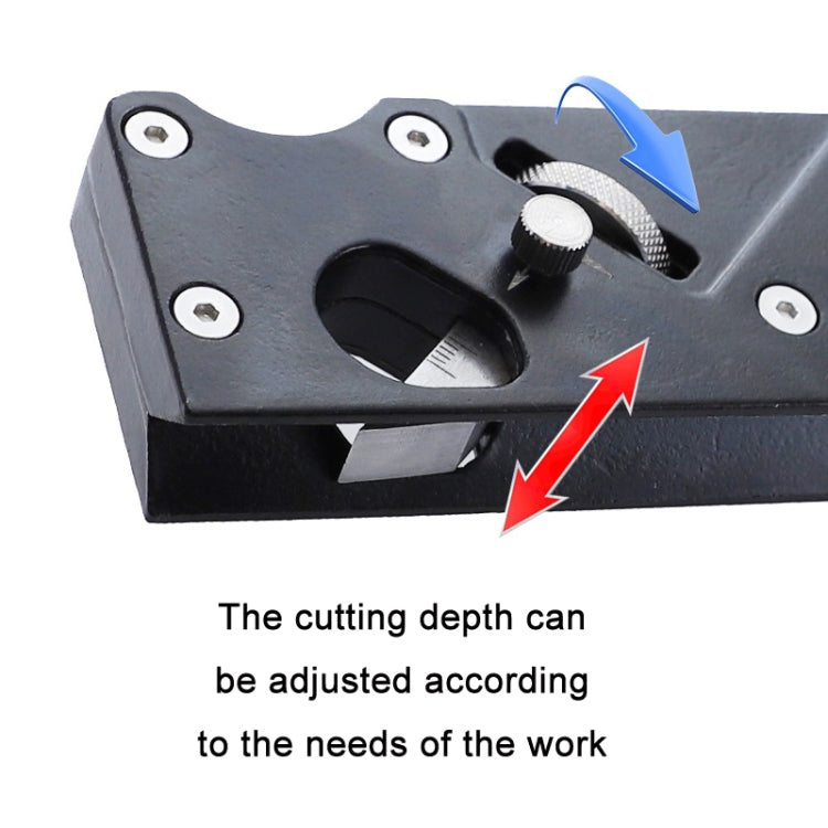 Adjustable Depth Woodworking Chamfering Planer, Specification: Dual Round Head - Wood Planers by buy2fix | Online Shopping UK | buy2fix