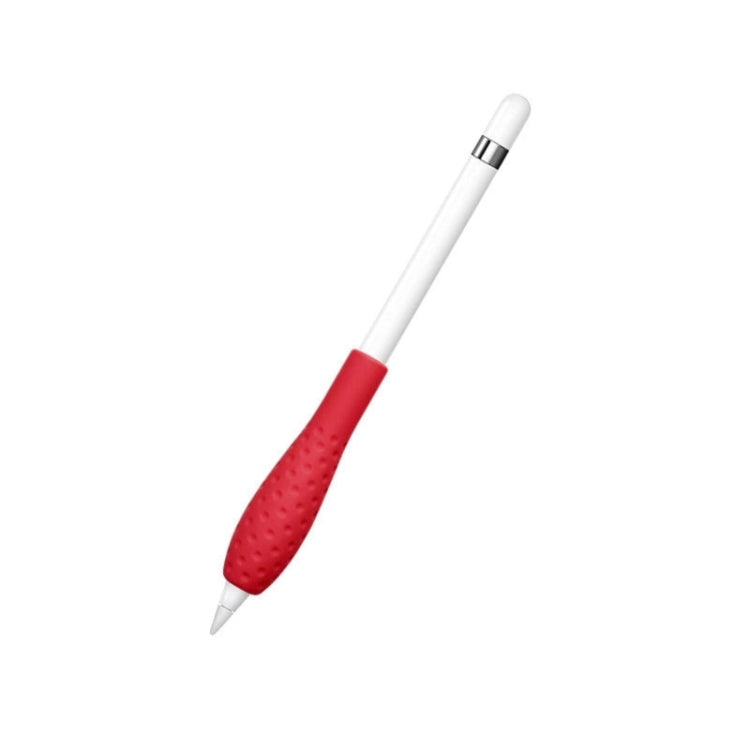 Tablet Stylus Pencil Silicone Case For Apple Pencil 1/2 Gen(Red) - Pencil Accessories by buy2fix | Online Shopping UK | buy2fix