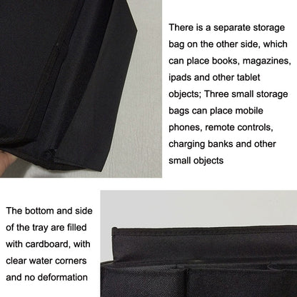 SF001 Oxford Cloth Sofa Armrest Hang Bag Household Storage Bag(Black) - Storage Bags by buy2fix | Online Shopping UK | buy2fix