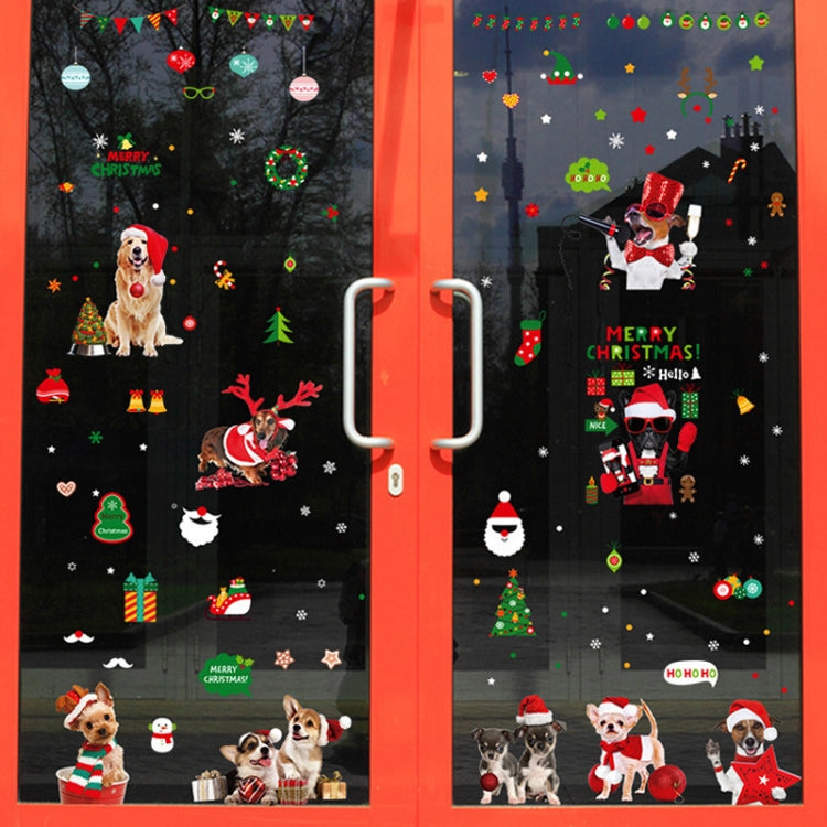 SKJD2312 Christmas Decorations Shop Window Kindergarten Layout Static Electricity Stickers - Christmas Stickers by buy2fix | Online Shopping UK | buy2fix