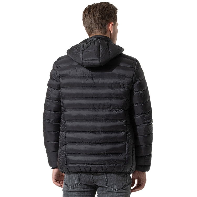 9 Zone Black USB Winter Electric Heated Jacket Warm Thermal Jacket, Size: M - Down Jackets by buy2fix | Online Shopping UK | buy2fix