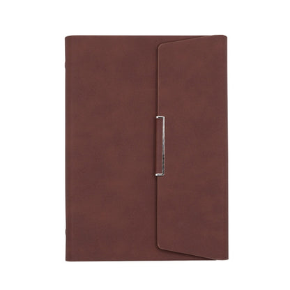 6 Hole Three Fold Loose-leaf Case A5 Business Notebook Office Stationery Notepad(Brown) - Notebooks by buy2fix | Online Shopping UK | buy2fix