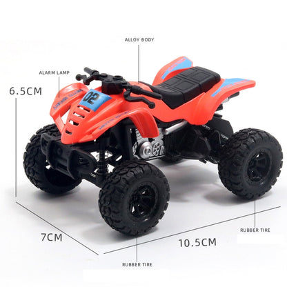 1:36 Simulated Beach Four-wheel Off-road Motorcycle Model Children Toy Car(Green) - Model Toys by buy2fix | Online Shopping UK | buy2fix