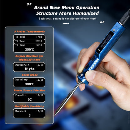 MINIWARE TS101 PD DC Soldering Iron 90W Portable Soldering Pen(With D24 Soldering Iron Head) - Electric Soldering Iron by MINIWARE | Online Shopping UK | buy2fix