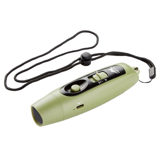 JUNCTION USB Charging High Decibel Traffic Command Outdoor Training Whistle with Lighting Function(Green) - Sporting goods by buy2fix | Online Shopping UK | buy2fix