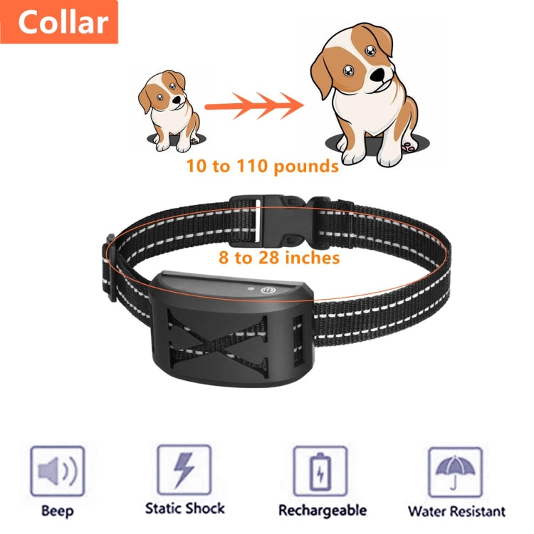 2-In-1 Electric Dog Fence & Remote Training Collar Adjustable Vibration & Shock For 2 Dogs(Black) - Training Aids by buy2fix | Online Shopping UK | buy2fix