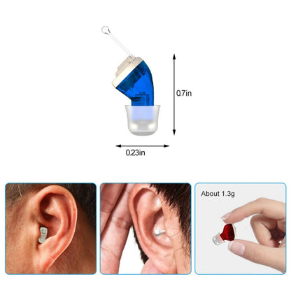 AN127 Invisible In-Ear Hearing Aid Sound Amplifier For The Elderly And Hearing Impaired(Black Left Ear) - Hearing Aids by buy2fix | Online Shopping UK | buy2fix