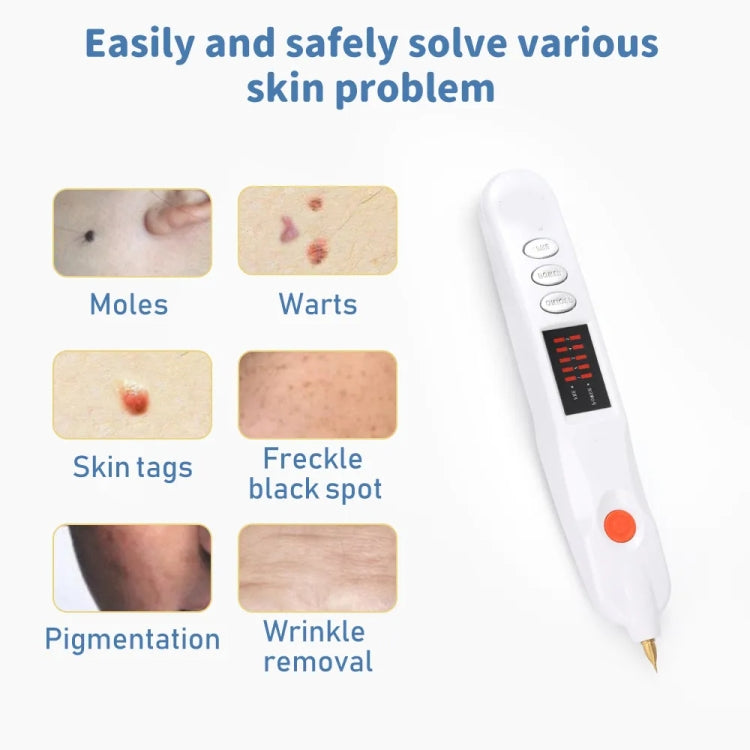 Spot Mole Pen Spot Removal Instrument Home Beauty Instrument, Spec: Charging Model UK Plug(White) - Beauty Instrument by buy2fix | Online Shopping UK | buy2fix