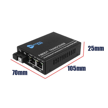 NESTONG  Gigabit Single-mode Fiber Optic Transceiver POE Photoelectric Converter,CN Plug - Fiber Receiver by NESTONG | Online Shopping UK | buy2fix