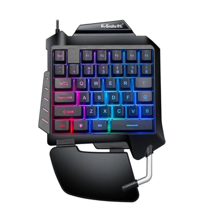 K-Snake G92 Single Small Keyboard Mobile Games Luminous Robotic Machine Sensory Game Keyboard(Black) - Mini Keyboard by buy2fix | Online Shopping UK | buy2fix