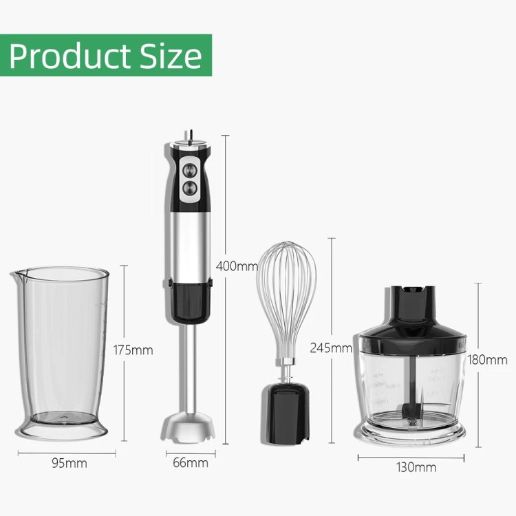 6-in-1 600W Multifunctional  Electric Blender Stainless Steel Food Cooking Stick US Plug - Stirrer & Squeezer by buy2fix | Online Shopping UK | buy2fix