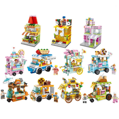 LELE BROTHER Children Assembling Mini City Street Scene Building Blocks, Style: 8613-7 Kebab Car - Building Blocks by LELE BROTHER | Online Shopping UK | buy2fix