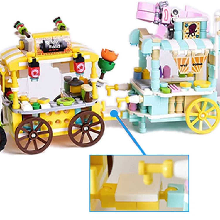 LELE BROTHER Children Assembling Mini City Street Scene Building Blocks, Style: 8613-1 Stinky Tofu Car - Building Blocks by LELE BROTHER | Online Shopping UK | buy2fix