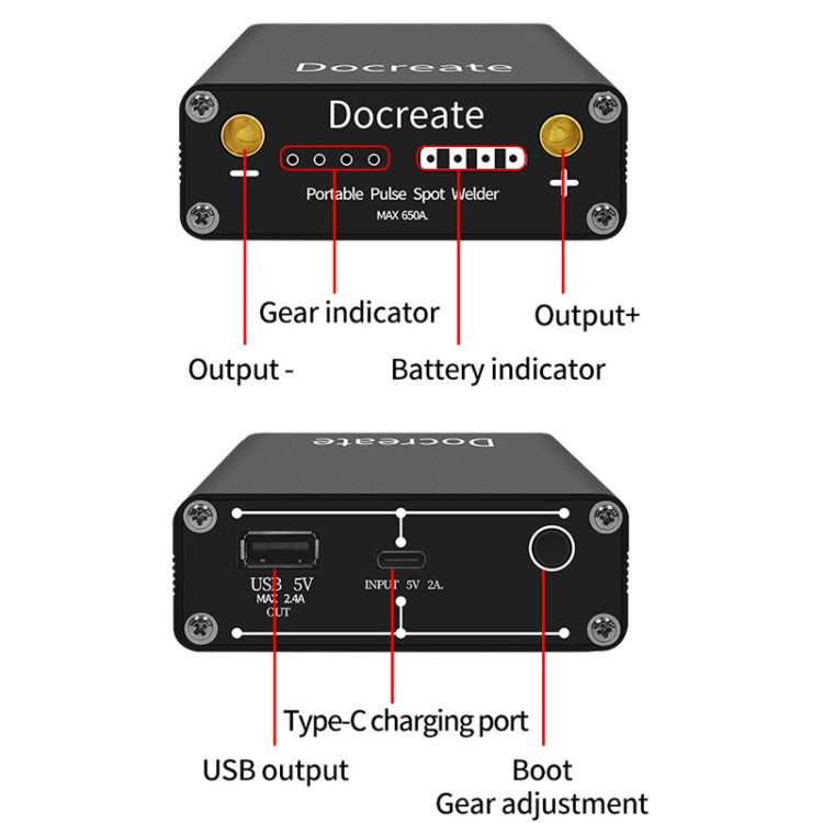 Docreate 18650 Lithium Battery Nickel Band Mini Portable Point Welding Machine With Mobile Power Function - Others by Docreate | Online Shopping UK | buy2fix
